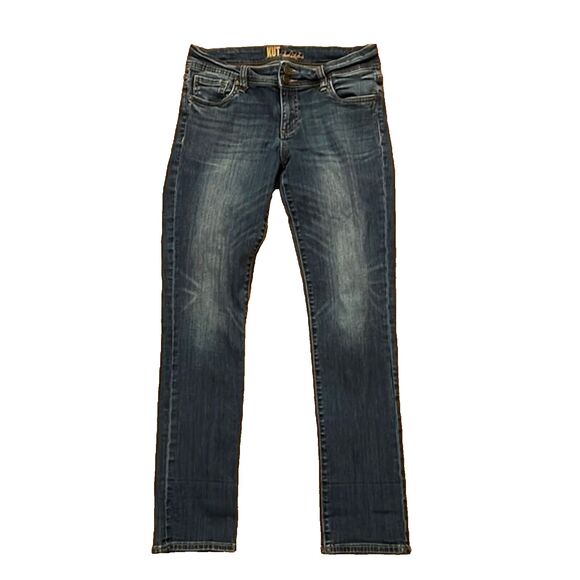 Kut From The Kloth Straight Denim Blue Jeans Womens Size 6 - Picture 1 of 12